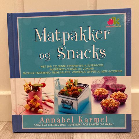 Bok/oppskriftsbok/kokebok «Matpakker og snacks»