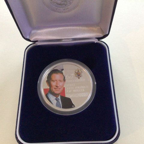 mynt  prins of Wales  1 Os silver proof