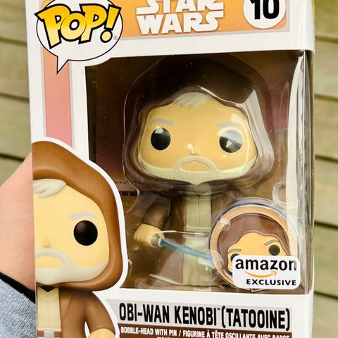 Funko Pop! Obi-Wan Kenobi (Tatooine) W/ Pin | Star Wars (10) Excl. to AMZ