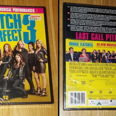 Pitch Perfect 3 dvd film selges!