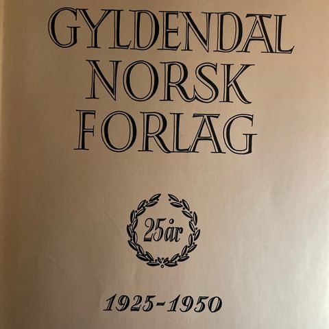 Gyldendal 25 år, 1925-1950