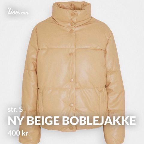 Ny beige jakke