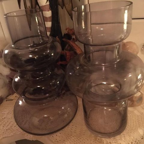 2 stk store glass vaser