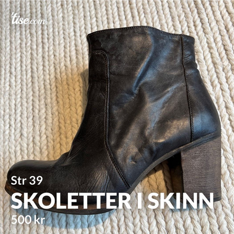 Skinnboots/ Skoletter / boots/ str 39