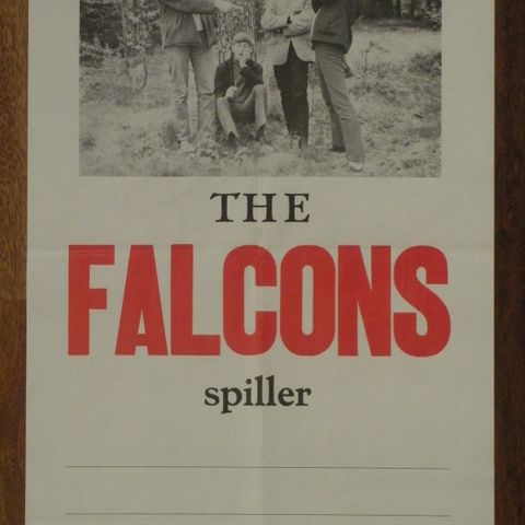 THE FALCONS Gjøvik PLAKAT 1967