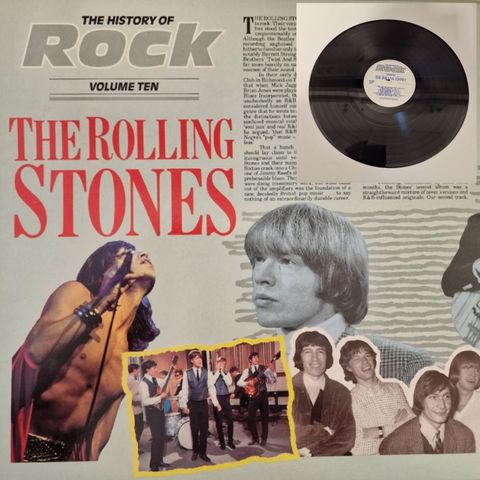 VINTAGE/RETRO LP-VINYL "THE ROLLING STONES/THE HISTORY OF ROCK 1988"