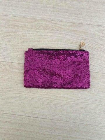 Glitterclutch i rosa