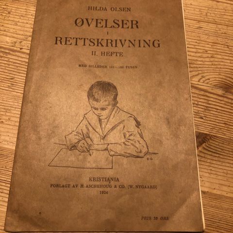 Øvelser i rettskriving fra 1924