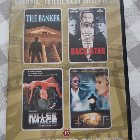 Crime Thriller Movies (DVD, ny i plast, 4 filmer)