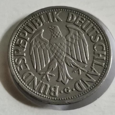 Tyskland 1 mark 1950 G (Karlsruhe)