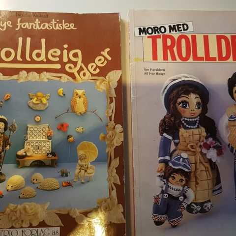 Trolldeig / Trolldeigfigurer To bøker samlet . trn 40