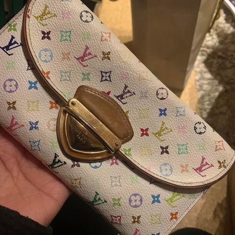 Ekte Louis Vuitton Multicolore Lommebok