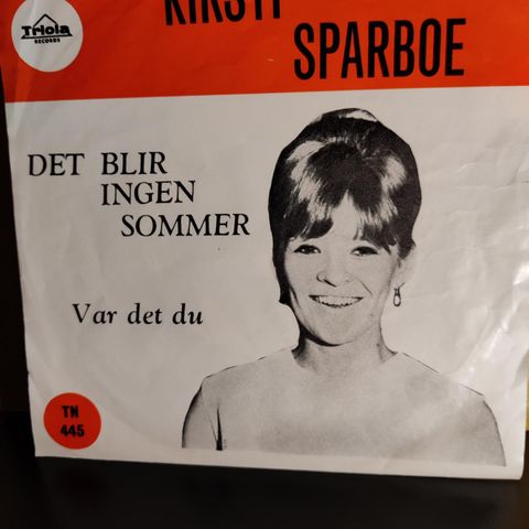 (7")KIRSTI SPARBOE Det blir ingen sommer