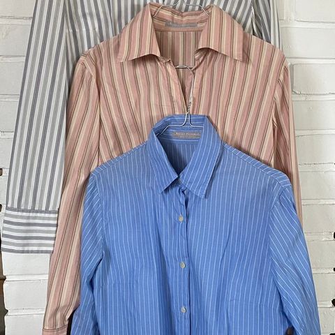 3 flotte Robert Friedman bluser med striper - str M - som nye - fra Vincci