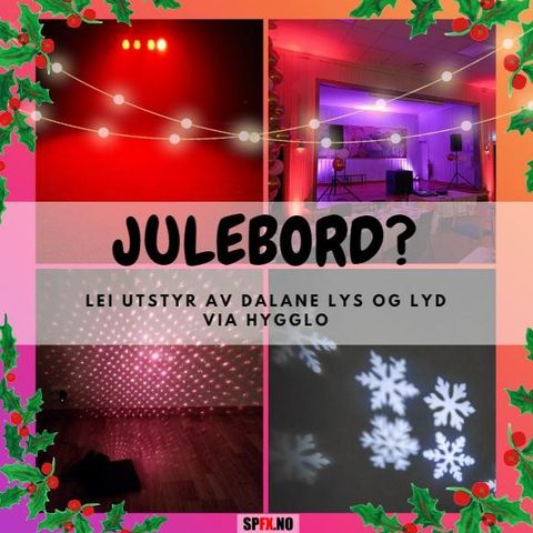 Lys og Lyd til julebord/selskap
