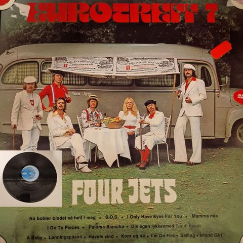 VINTAGE/RETRO LP-VINYL "FOUR JETS/EURO TREFF 7 - 1974"