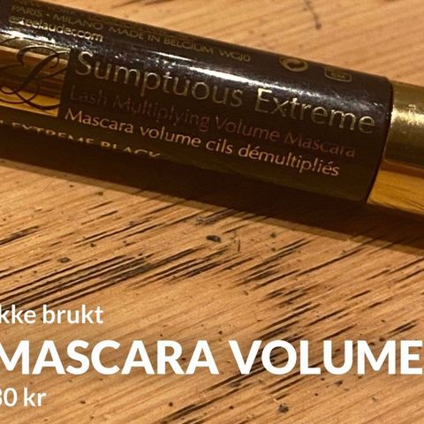 mascara volume selvfølgelig aldri brukt!