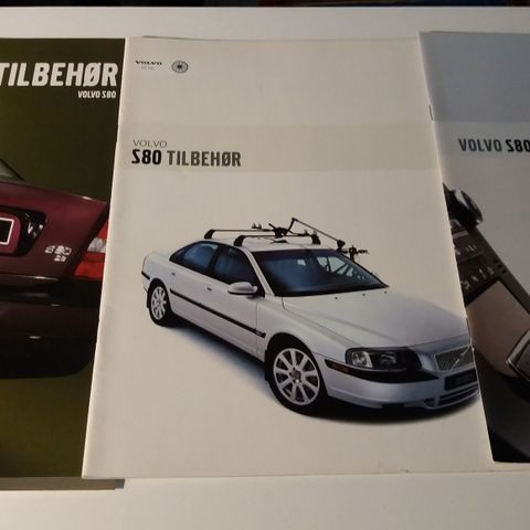 VOLVO S80 Tilbehør -brosjyrer.