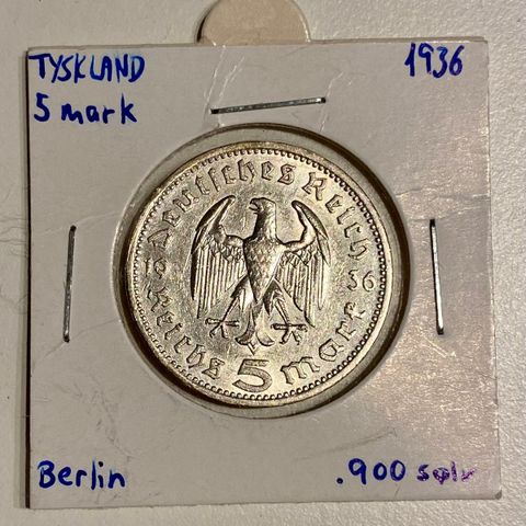 5 Reichsmark 1936 Berlin