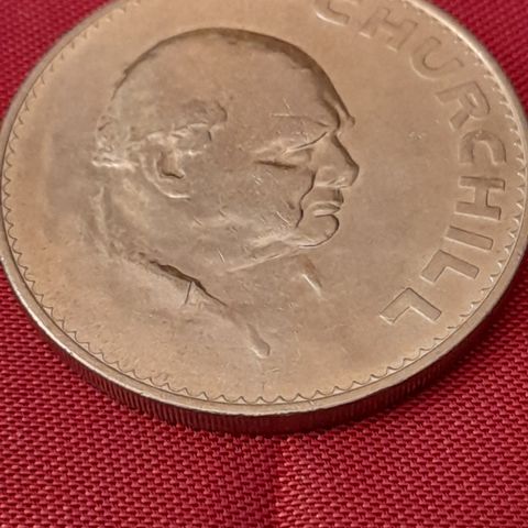 England, Churchill 1965 Crown sølv. BUD.