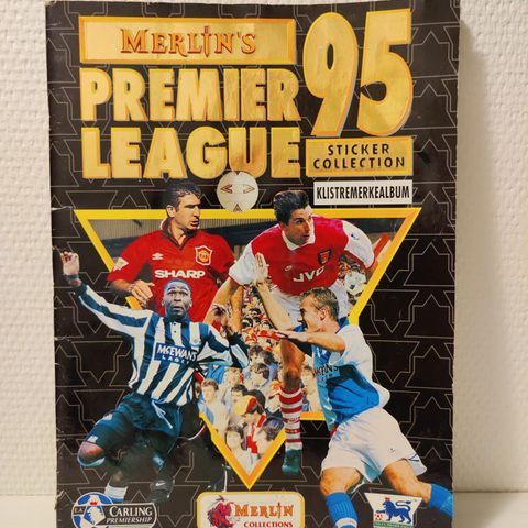 Merlin's Premier League 95 Sticker Collection Klistremerkealbum (Norsk utgave!)