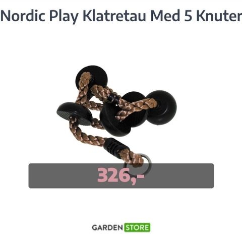 Nordic Play nytt klatretau med 5 steg