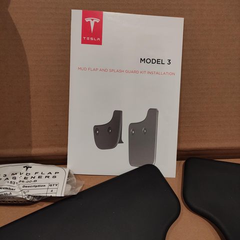 Tesla Model 3 MUD FLAP AND SPLASH GUARD KIT