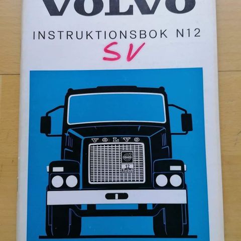 Volvo last N12 instruksjonsbok.
