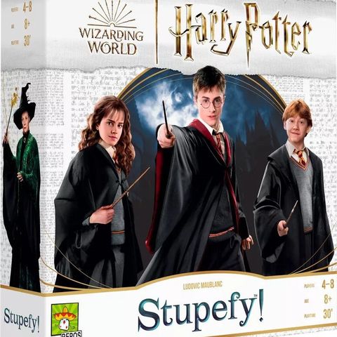 Harry Potter Stupefy brettspill, nytt i plastforsegling