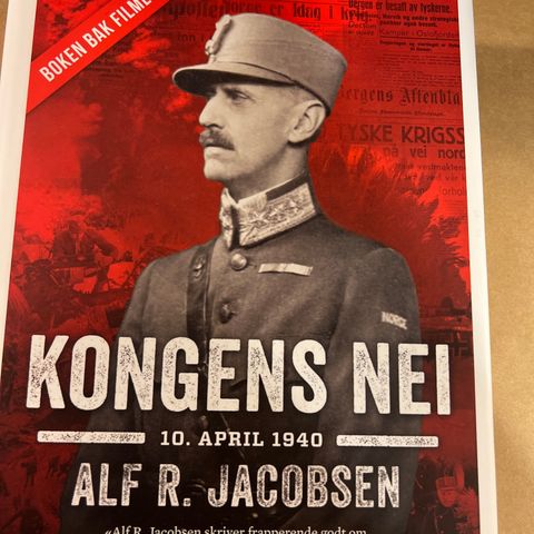 Bok, ny:» Kongens nei» Alf R. Jacobsen, innbundet utgave