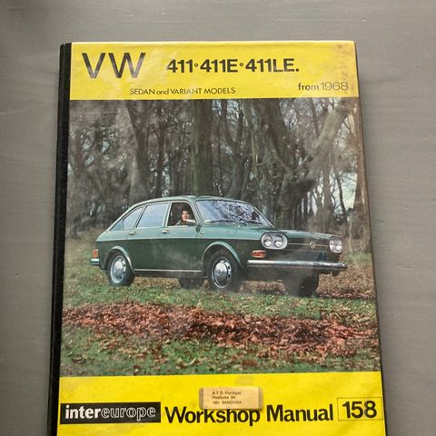 Workshop manual VW 411