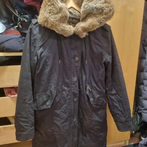 Woolrich parka størrelse small