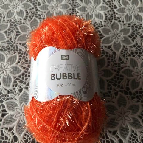 NY ORANSJE GARN CREATIVE BUBBLE FRA RICO DESIGN