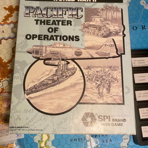 World War II: Pacific Theater of Operations (1991), brettspill