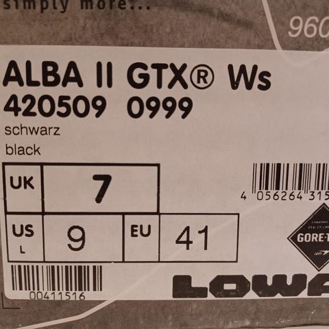 Lowa Alba II GTX® Ws vinterstøvler selges