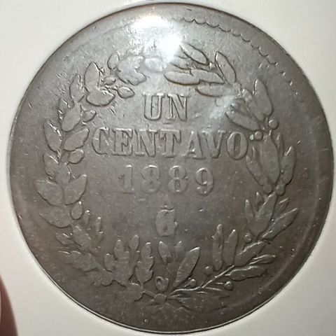 Mexico 1 centavo 1889 Ga (Guadalajara) NY PRIS