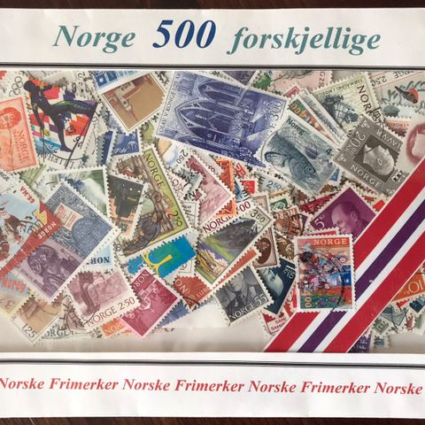 500 gamle Norske Frimerker