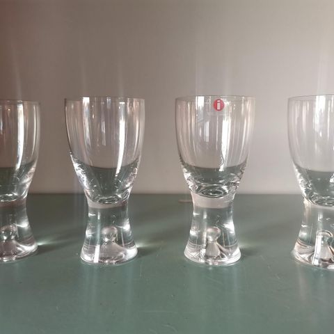 4 Stk Iittala Tapio sherryglass, portvinglass, design Tapio Wirkkala