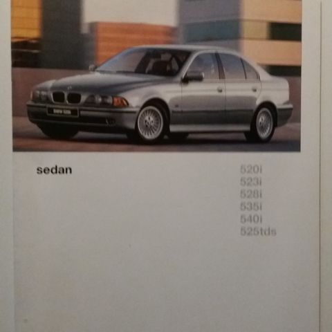 BMW 5-Serie ( E39 ) -brosjyre.