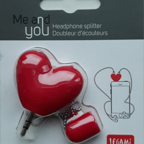 Me & You Audio splitter fra Legami - Ny