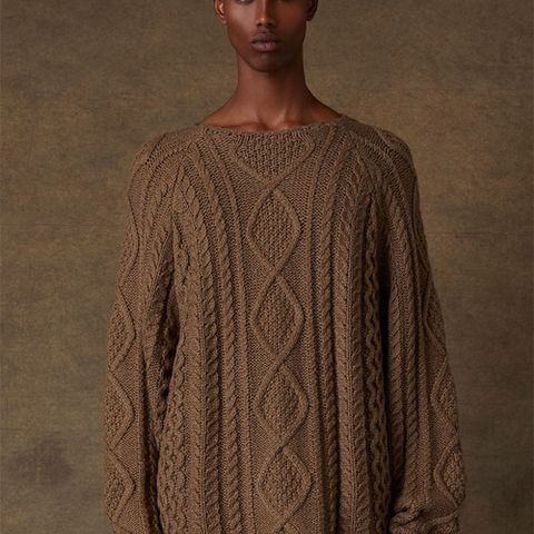 ESSENTIALS Fear of God Cable Knit genser M