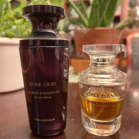 Yves Rocher parfymer til salg, rose oud og voile d’ ambre