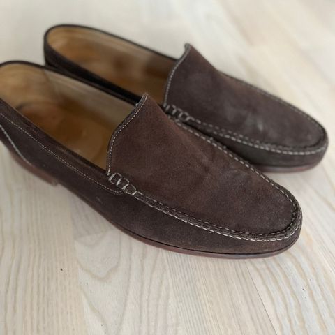 Boggi Milano loafers i skinn str 44.5