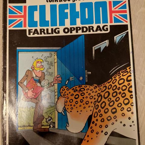 CLIFTON "FARLIG OPPDRAG". Fra 1982, stort blad