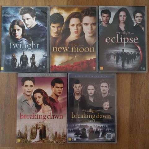 Twilight komplett Dvd samling