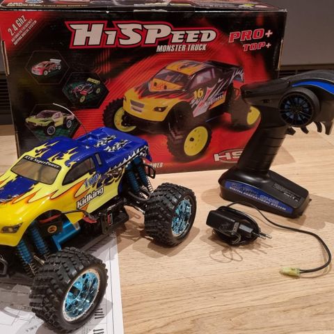 HSP Kidking Pro Monstertruck 4WD 1/16 Børsteløs 2.4 Ghz RTR