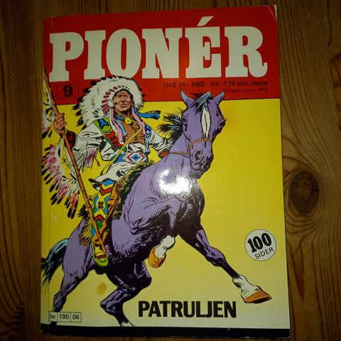 Pioner 9- uke 24- 1982- Western Tegneserie!