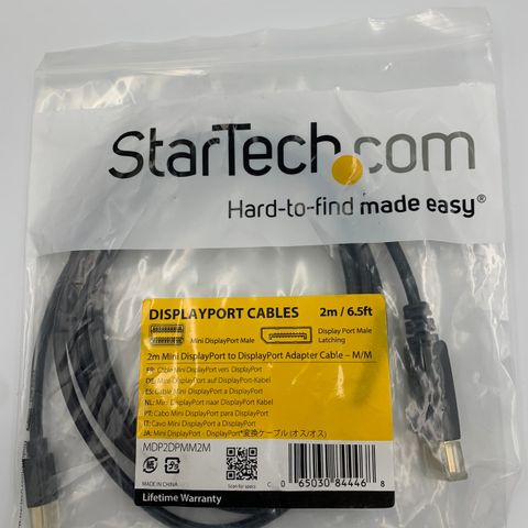 startech 2m minidisplayport til displayport