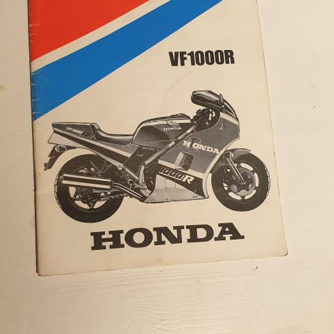 VF1000R Owners manual selges....