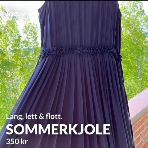 Lang, lett og flott kjole 💙